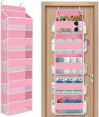 1Pack Over The Door Organizer Large Capacity Hanging Storage Room Organizer | 40 lb Capacity, Ultra-Sturdy, Foldable, Mesh Design with Clear Window, Space-Saving Organizer for Pantry, Nursery & Closet by SpaceHacks