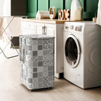 Simple Houseware Large 82L Laundry Basket with Wheels and Handles, Gray - Image 5