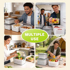 HOMETALL 6 PCS Fruit Storage Containers for Fridge with 6 Removable Colanders, BPA Free Produce Containers for refrigerator, Dishwasher & Microwave Safe Food Containers Keep Fruit, Salad, Berry, Fresh - Image 7