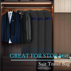 Hleelomi 5 Pack 54-in Garment Bag for Hanging Clothes Suit Bag Black - Image 7