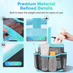 EUDELE Mesh Shower Caddy Portable for College Dorm Room Essentials, Shower Caddy Dorm with 9-Pocket Large Capacity for Beach, Swimming, Gym, Camping, Travel essentials - Image 3