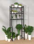 Livilord 3-Tier Over Toilet Storage, Anti-Tip, 64" H, Black - Image 7