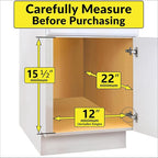 LYNK PROFESSIONAL® SELECT™ Pull Out Under Sink Kitchen Cabinet Organizer - 11.5 in. x 21 inch deep Drawer - Sliding Shelf Organizer and Undersink Storage Shelves - Lifetime Ltd. Warranty – Chrome - Image 4