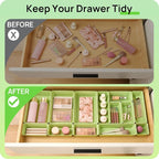 Vtopmart 25 Pack Plastic Drawer Organizers with Non-slip Rubber Pads - Image 3