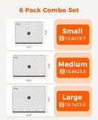 6-Pack Vacuum Seal Bags for Clothing Travel with Cordless Pump - Image 3