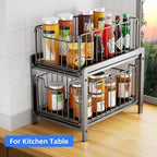 2-Tier Pull Out Cabinet Organizer, Slide Out Under Sink Organizer - Image 7