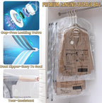 TAILI Hanging Vacuum Storage Bags for Clothes,6 Combo with Pump | Vacuum Seal Bags for Clothing Travel, Electric Pump, Winter Clothes Storage Closet Organizers, Coats, Suits and Jackets - Image 6