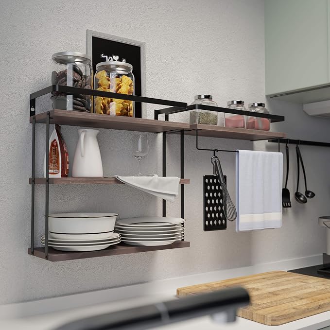 RICHER HOUSE Floating Shelves Bathroom, Wall Mounted Shelf Over Toilet - Image 6