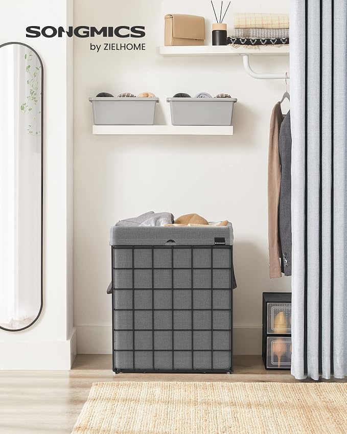 SONGMICS Laundry Hamper, Collapsible, 23.8 Gal. (90L) - Image 2