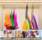 Closet Organizers and Storage,College Dorm Room Essentials, Multifunctional Organizer Magic Space Saving Hangers with 9 Holes Storage Organization for Wardrobe - Image 5