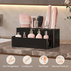 Lifewit Hair Tool Organizer Dryer Holder Countertop with 4 Cups, Black - Image 3