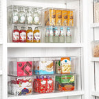 Vtopmart 16 Pack Clear Stackable Storage Bins with Lids, XLarge - Image 4