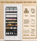 TAHAVICE Over the Door Shoe Organizer, Hanging Shoe Organizer with 30 Pairs - Image 8