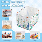 Collapsible Storage Basket Collapsible Fabric Laundry Basket with Handles - Image 5