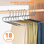 Pants Hangers Non Slip - 30 Pack Open Ended Hangers for Pants - Image 2