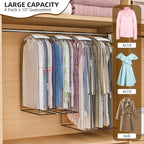 Clear Garment Bags for Hanging Clothes, 4-Pack, 2x43"+2x60" - Image 3