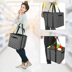 Reusable Grocery Bags 3 Pack, Foldable & Water Resistant Shopping Bags - Image 7