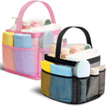 Shower Caddy Portable for College Dorm Room Essentials for Girls with 9 Pockets,Large-Capacity Shower Basket,Quick Dry Toiletry Tote Bag,Outdoor Gym,Travel,Swim,Beach Camping Essentials-Black and Pink by Unknown