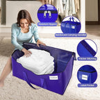 FabSpace Moving Storage Bags Heavy-Duty with Zippers for Clothes 4 Pack - Image 3