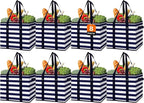 Reusable Grocery Bags 8 Pack, Foldable & Water Resistant Shopping Bags by WiseLife