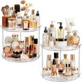 360° Rotating Makeup Organizer Skincare Organizer Countertop Clear by LazySpin