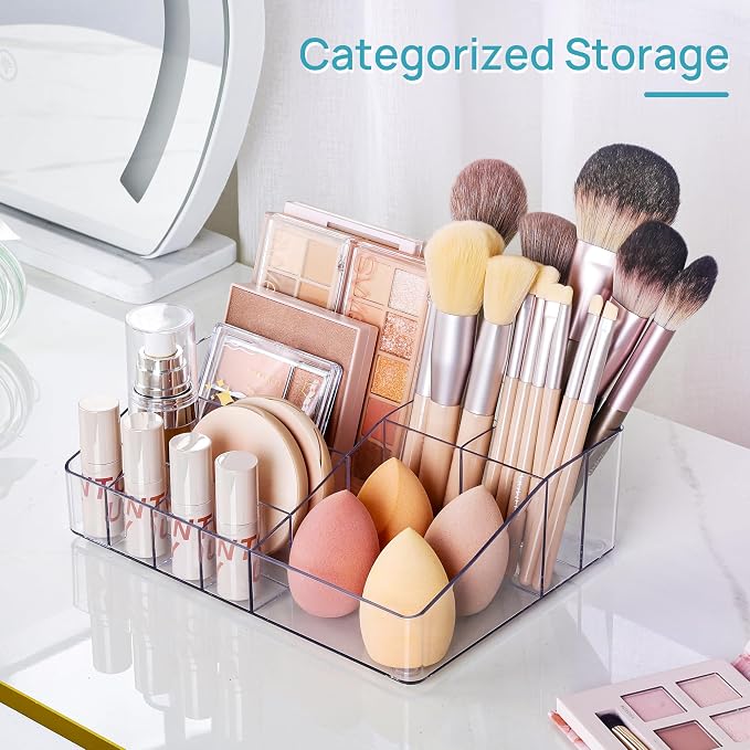 Vtopmart 3 Tier Clear Makeup Organizer with 2 Drawers - Image 4