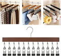 Closet Organizer with 12 Clips, Pants Hangers with Clips, Legging Organizer 360° Rotating Space Saving Hanging Closet Organizers and Storage (Vintage) by Unknown