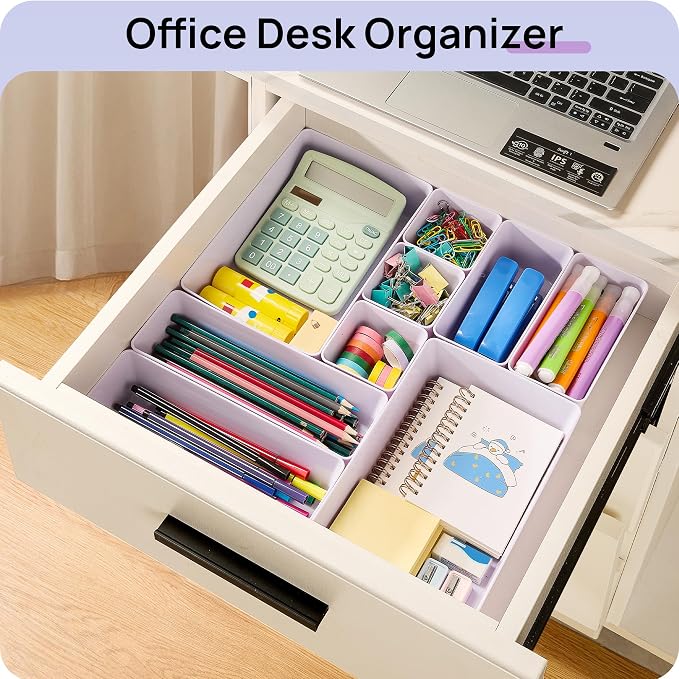 Vtopmart 25 Pack Plastic Drawer Organizers with Non-slip Rubber Pads - Image 6