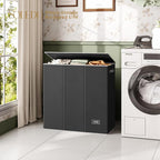 SOLEDI 160L Laundry Hamper 3 Section, Extra Large Laundry Hamper with Lid, Dirty Clothes Hamper with Sturdy Handle, Large Laundry Basket Organizer for Laundry Room, Bedroom, Hampers for Laundry - Image 7