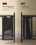 VASAGLE Laundry Hamper with Shelf, 4 Pull-Out Bags, 4 x 10.6 Gallons (40L) - Image 5