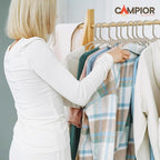 Plastic Clothes Hangers – Heavy Duty Hanger Set, for Organizing Clothes, Dresses, and Coat, Holds Up to 5 lbs, Space-Saving Hangers with Non-Slip Shoulder Grooves, Pack of 100, Ivory - Image 6