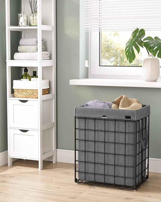 SONGMICS Laundry Hamper, Collapsible, 23.8 Gal. (90L) - Image 8