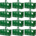 Songrey Extra Large Heavy Duty Moving Bags, 12 Pack, Dark Green by Unknown