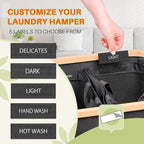 145L Laundry Hamper with Lid, 3 Section Laundry Basket with 3 Removable Bag - Image 6