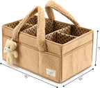 PeraBella Diaper Caddy Organizer for Changing Table, Storage Basket for Wipes, Gift for Baby Shower, Car Organizer, Nursery Organizer, Portable Storage - Image 9