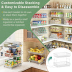OKZEST Pantry Organizers and Storage Cart with Upgraded Metal Hub Casters - Image 5