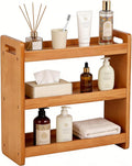 Bathroom Counter Organizer, 3 Tier Bathroom Countertop Organizer, Bathroom Counter Shelf, Wooden Makeup Organizers Countertop, Bathroom Vanity Organizers and Storage for Bedroom, Gifts by Yubamin