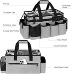 Cleaning Caddy Bag, Extra Large Cleaning Supply Bag for Housekeepers,Gray - Image 3