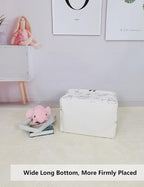 QUEENLALA Rectangular Collapsible Laundry Basket with Side Handles, Zoo - Image 4