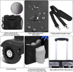 Rolling Cleaning Caddy Bag Built-in Hard Plastic Sheet Detachable Trolley - Image 6