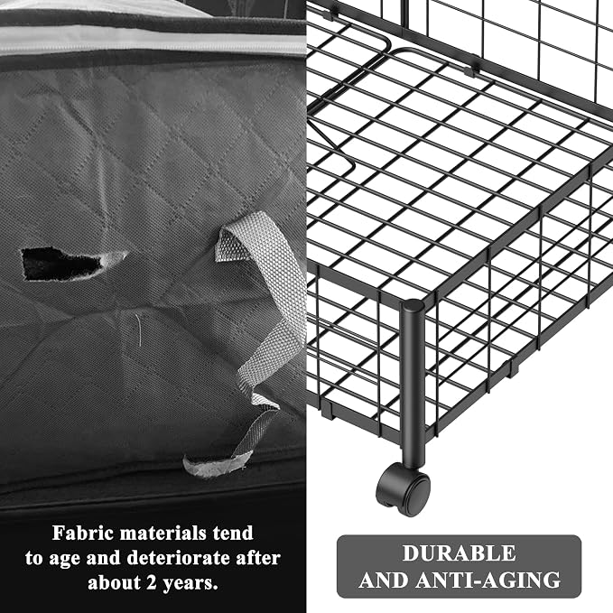 Hleelomi Under Bed Storage with Wheels, 360° Rotating, No-Assembly Underbed Storage Containers, 1 PACK - Image 5