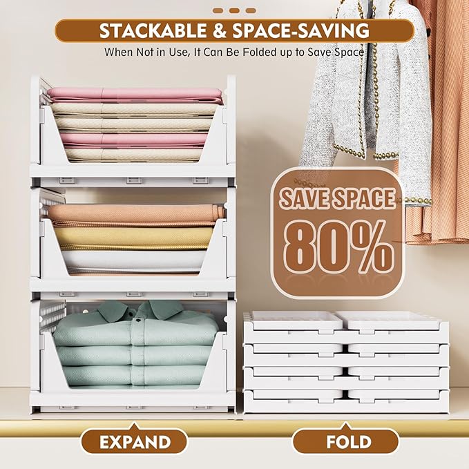 SNSLXH 5 Pack Closet Organizer Basket, Closet Organizers and Storage, Green - Image 5