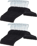 Amazon Basics Space Saving Slim Velvet Non-Slip Clothes Hangers for Closet Organization, Black, 100-Pack by AmazonBasics