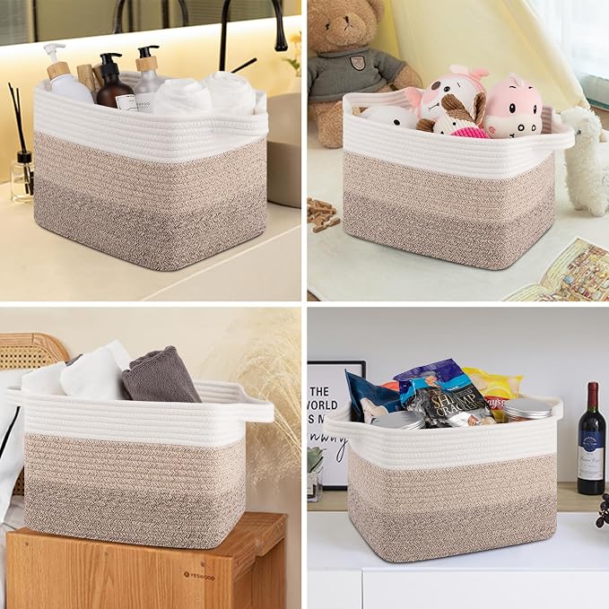 OIASKET Storage Basket for Organizing 3 Pack, Woven Baskets for Storage - Image 6