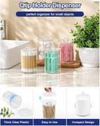 Bathroom Counter Organizer and Storage with 2 Pack Qtip Holder Dispenser, 7 Slots Detachable Toothbrush Holders for Bathrooms, Anti-Slip Electric Toothbrush and Toothpaste Holder Countertop - Image 6