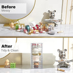 Prsildan Hair Accessories Organizer Acrylic Drawer with 5 Small Drawers - Image 4