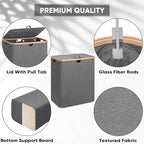 BALEINE 140L Laundry Hamper with Lid, Large Laundry Basket Bin - Image 3