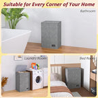 110L Laundry Hamper with Lid, Reinforced Sturdy Large Laundry Hamper with Handle and Lid, Collapsible Clothes Basket Organizer with Removable Liner Bag, Tall Dirty Clothes Bin for Dorm Bedroom - Image 7