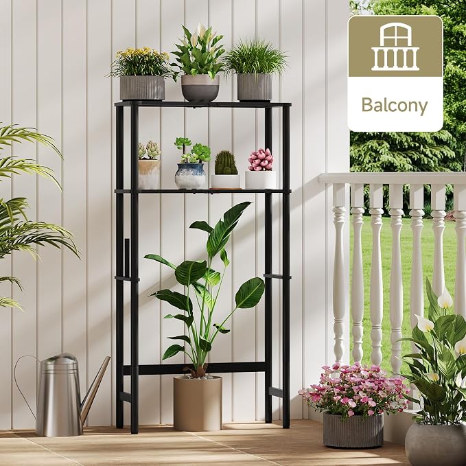 Over The Toilet Storage,2-Tier Bamboo Bathroom Shelf with Paper Holder - Image 9