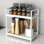 Bathroom Counter Organizer Vanity Storage Countertop Shelf, Large White - Image 4